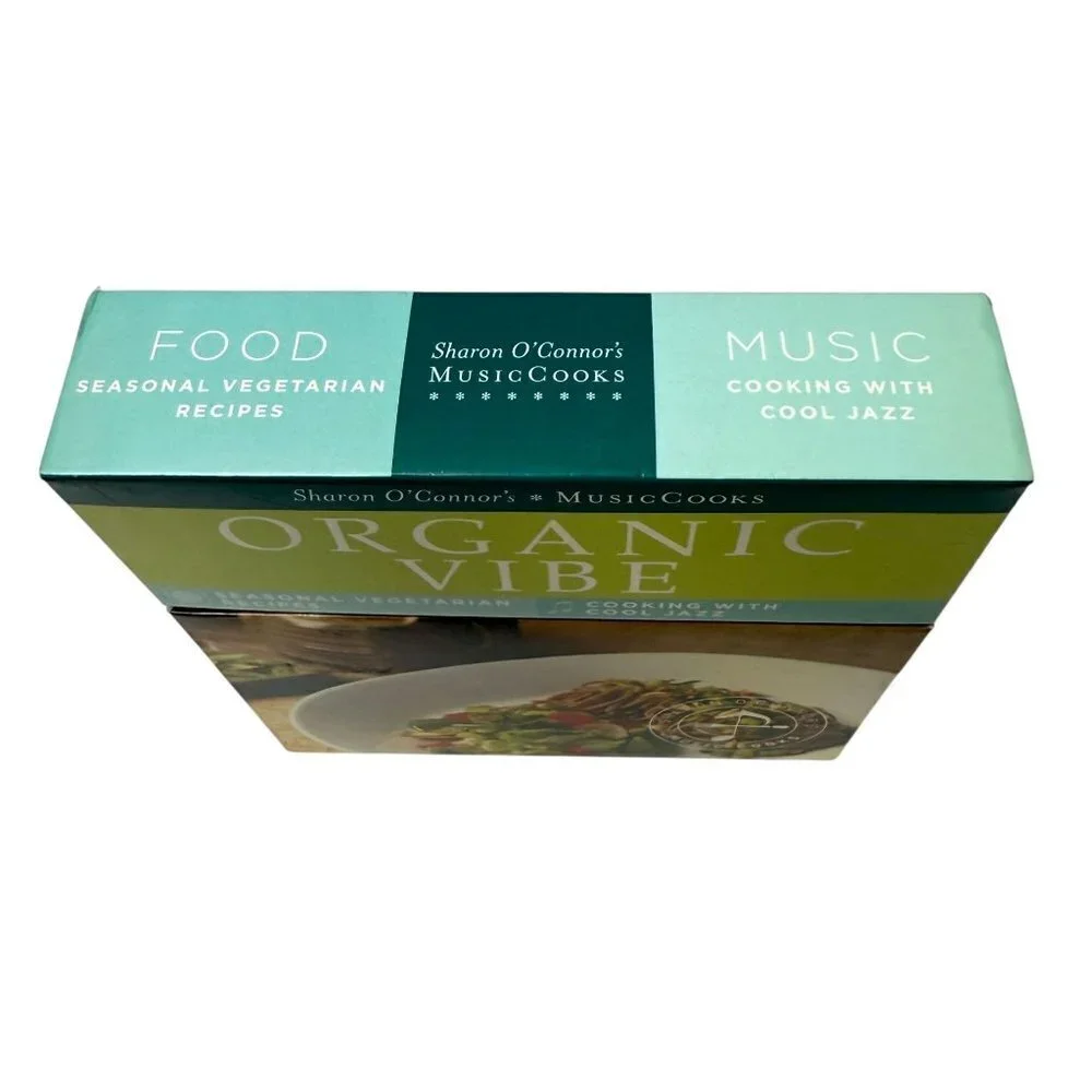 Menus and Music Organic Vibe Recipes and Jazz CD Cooking Book Set